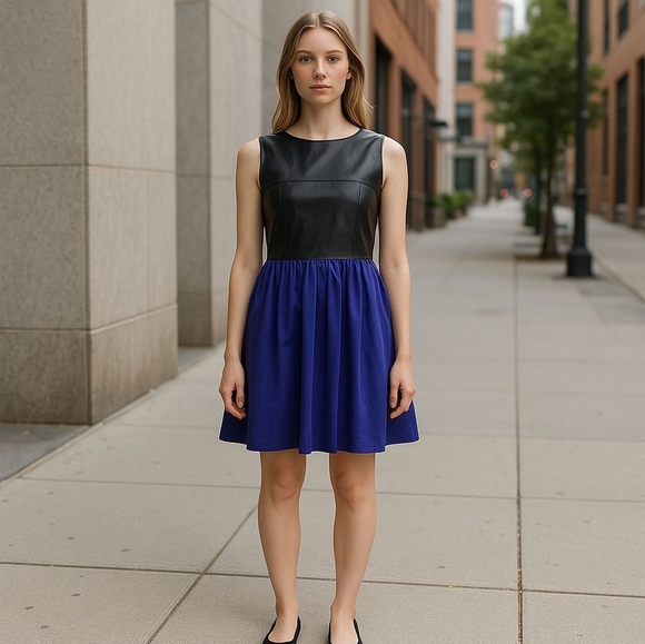 Amanda Uprichard Dresses & Skirts - Amanda Uprichard Lambs Leather & Silk Dress